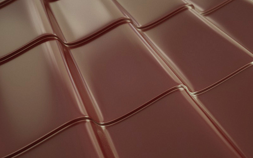 Металлочерепица Ламонтерра RAL 3005 с покрытием Purman 0.5 мм