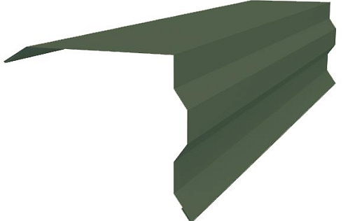 Торцевая фигурная планка 100x85 Grand Line с покрытием Полиэстер 0,45 мм RAL 6005