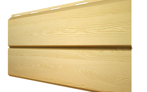 Металлический сайдинг Металл Профиль Lбрус Сосна с покрытием Ecosteel матовый 0.5 мм