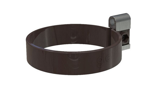 Кронштейн трубы ПВХ GLC 100 мм RAL 8019