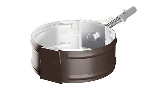 Кронштейн трубы Металл Профиль Проект 150 мм RAL 8017