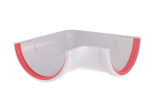 Угол желоба ПВХ 120 мм Grand Line Классика 90 градусов