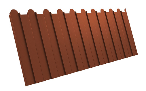 Фигурный профнастил С8-1150 (A) с покрытием Полиэстер 0.45 мм RAL 8004