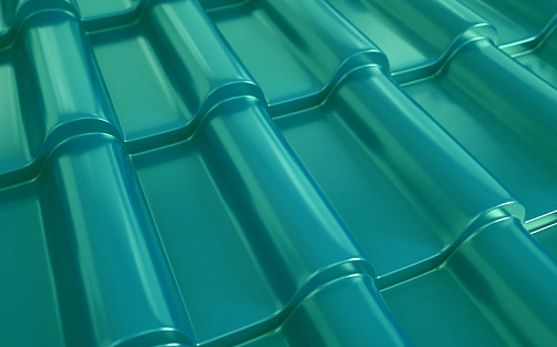 Металлочерепица Монтерроса-ML RAL 5021 с покрытием NormanMP 0.5 мм