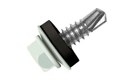 Кровельный саморез по металлу Daxmer 5,5x32 RAL 7035 (250 шт) сверло №3