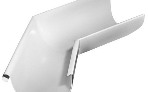 Угол желоба внешний Grand Line 135° 125 мм RAL 9003