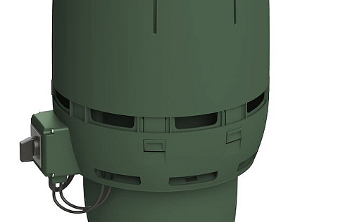 Вентилятор с шумопоглотителем Vilpe Flow ECo200P/500 Зелёный