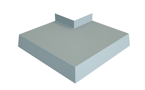 Угол отлива 150 внешний Grand Line с покрытием Полиэстер 0,45 мм RAL 9006