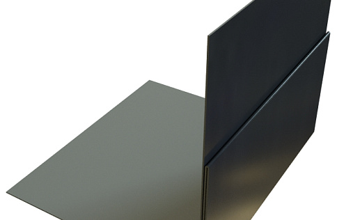 Планка приёмная оконная Grand Line с покрытием Satin Matt TX 0,5 мм RAL 7024