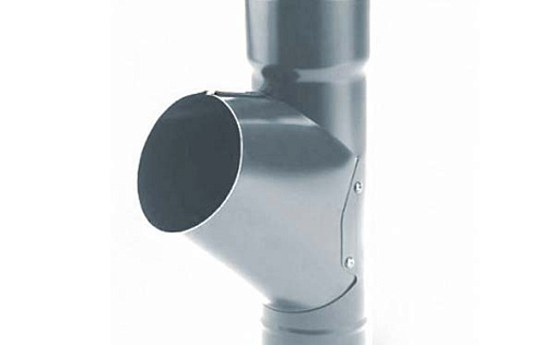 Водосточный тройник Эконом 100 мм RAL 7004