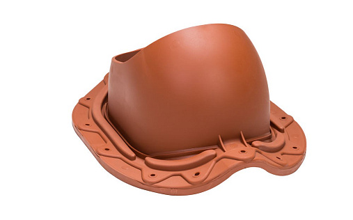 Проходной элемент Vilpe Muotokate Кирпичный для металлочерепицы с профилем Monterrey