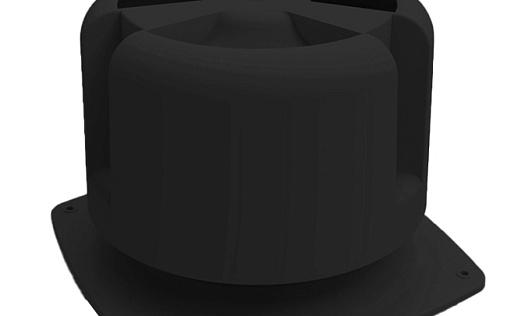 Основание для шахты Krovent Base-VT 270x270 мм с колпаком Hupcap 270 Чёрный