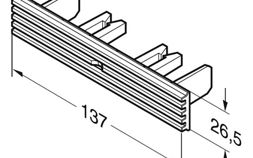 Заглушка торцевая PASEO 20шт