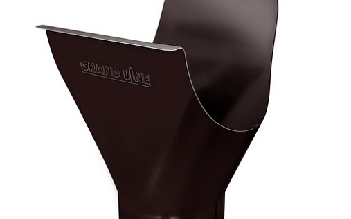 Воронка желоба Grand Line 150/100 мм RAL 8017