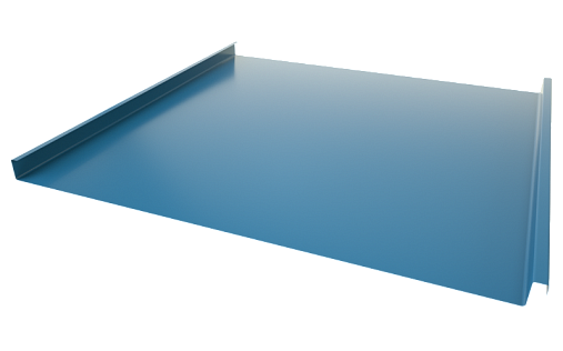 Двойной стоячий фальц Grand Line RAL 5005 с покрытием Полиэстер 0.7 мм