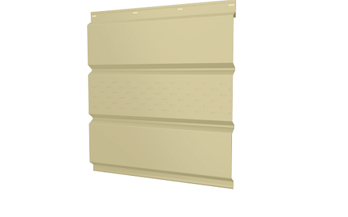 Металлический софит с центральной перфорацией Grand Line с покрытием Полиэстер 0,45 мм RAL 1015