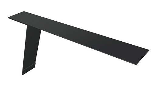 Карнизная планка фальц Grand Line 130x80 с покрытием Полиэстер 0,45 мм RAL 7005