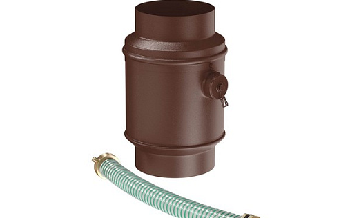 Цилиндрический водосборник Aquasystem Премиум 90 мм, Pural Matt, RAL 8017