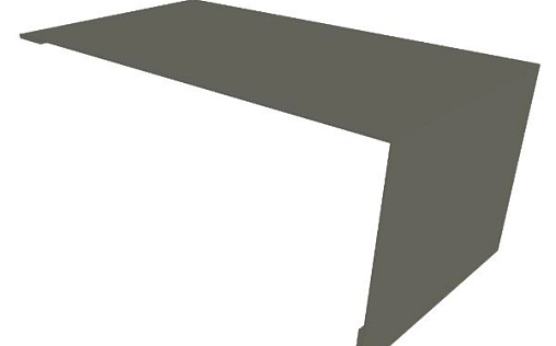 Мансардная планка Grand Line с покрытием Satin Matt 0,5 мм RAL 7024