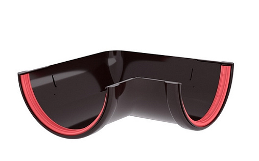 Угол желоба ПВХ 120 мм Grand Line Классика 90 градусов RR 32