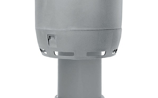 Вентиляционный выход канализации Vilpe Flow диаметром 110P/300 мм Светло-серый