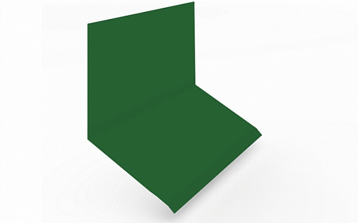 Планка верхнего примыкания к стене фальц 150x130x20 Grand Line с покрытием Полиэстер 0,45 мм RAL 6002