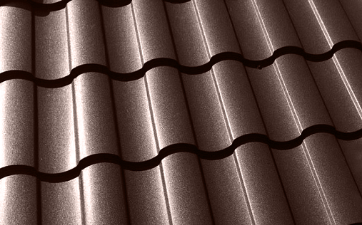 Металлочерепица Кредо RAL 8017 с покрытием Atlas 0.5 мм