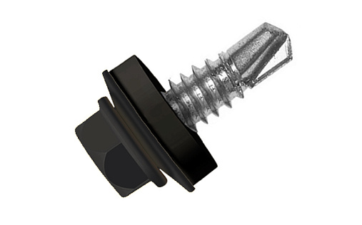 Кровельный саморез по металлу Daxmer 5,5x32 RAL 9005 (250 шт) сверло №3