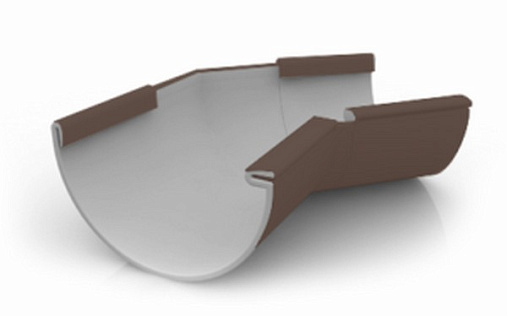 Внутренний угол желоба 135⁰ ПВХ Ruplast 125 мм