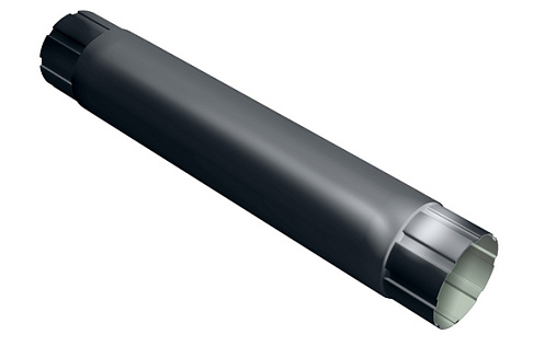 Труба круглая соединительная Grand Line Optima 90 мм 1 м RAL 7024