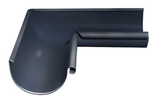 Угол желоба внутренний Grand Line 90° 125 мм RAL 7024