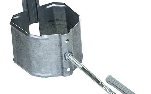 Кронштейн трубы на кирпич прямоугольный Grand Line Vortex 103x77 мм Оцинкованный