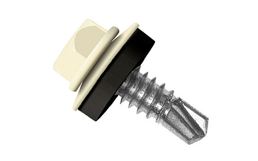 Кровельный саморез по металлу Daxmer 5,5x19 RAL 9001 (250 шт) сверло №3