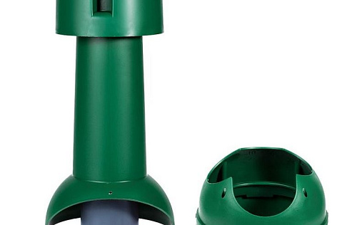 Комплект выхода канализации Krovent Wave110is диаметром 100/ИЗ/450 мм Зелёный