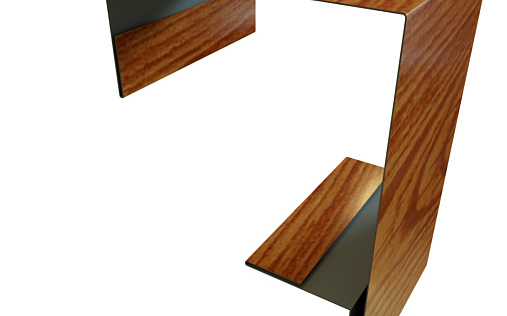 Планка угла внешнего составная верхняя Grand Line с покрытием Print Premium 0,45 мм Rowan Fresh TwinColor