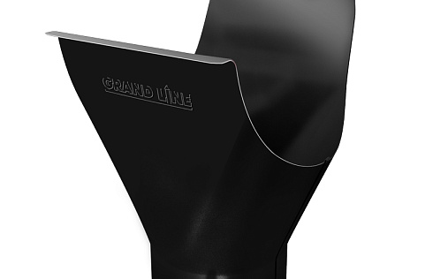 Воронка желоба Grand Line 125/90 мм RAL 9005