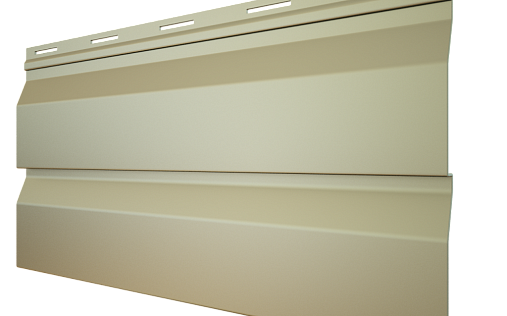 Металлический сайдинг Металл Профиль Корабельная доска RAL 9006 с покрытием Полиэстер 0.5 мм