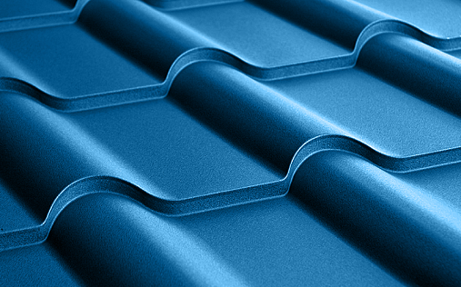 Металлочерепица Камея RAL 5005 с покрытием Satin 0.5 мм