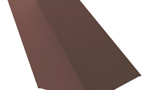 Планка верхней ендовы 115x30x115 Grand Line с покрытием Полиэстер 0,45 мм RAL 3009