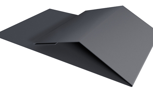 Планка финишная Блок-Хаус new Grand Line с покрытием Velur X 0,5 мм RAL 7024