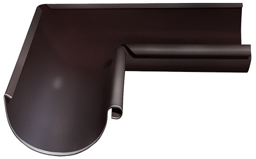 Угол желоба внутренний Grand Line Optima 90° 125 мм RAL 8017