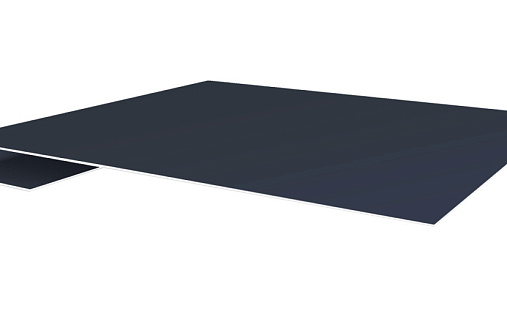 Планка завершающая Grand Line с покрытием Velur X 0,5 мм RAL 7016