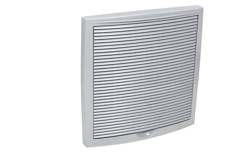 Наружная вентиляционная решётка Vilpe 375x375 Светло-серый