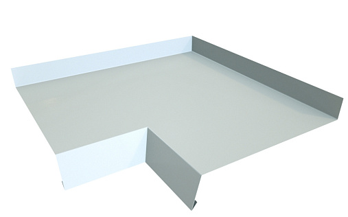 Угол отлива 200 внутренний Grand Line с покрытием Полиэстер 0,45 мм RAL 9003