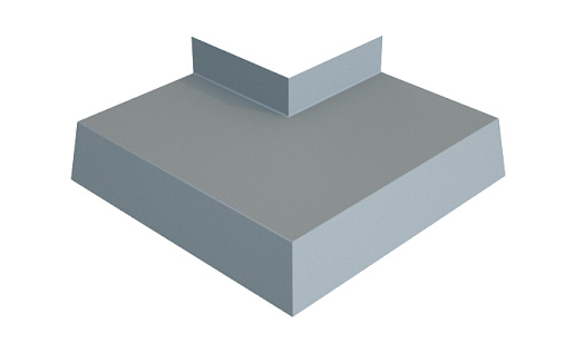 Угол отлива 100 внешний Grand Line с покрытием Полиэстер 0,45 мм RAL 7004