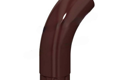 Колено трубы 60 градусов Металл Профиль Grandsystem 90 мм RAL 8017