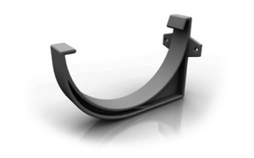 Короткий пластиковый держатель желоба ПВХ Ruplast 125 мм