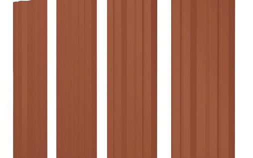 Штакетник Grand Line Twin с покрытием Полиэстер 0,45 мм RAL 8004