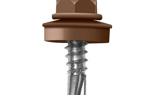 Кровельный саморез по дереву Daxmer 4,8x29 RAL 8025 (250 шт) сверло №1