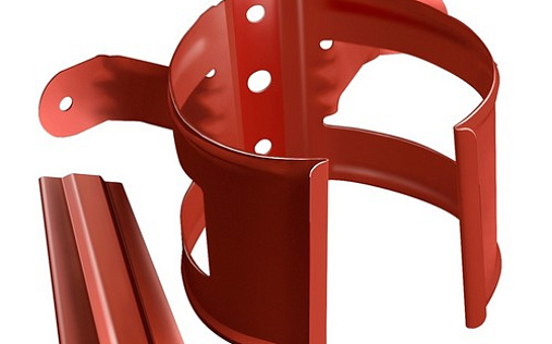 Кронштейн трубы на дерево Grand Line 90 мм RAL 8004